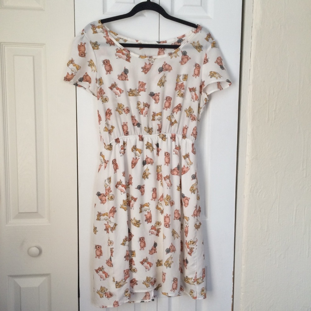 [ModCloth] Peaches N Cream Cat dress